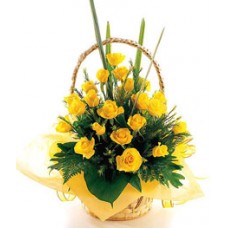 Basket of Yellow Roses-228x228